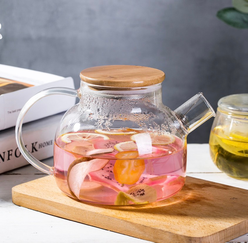 Чайник с бамбуковой крышкой 1200мл AH-427(48шт)