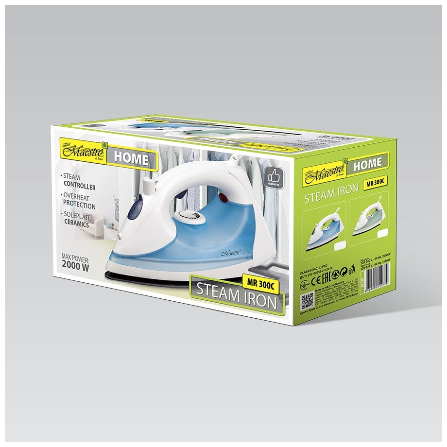 MR-300C-BLUE  Утюг  Maestro