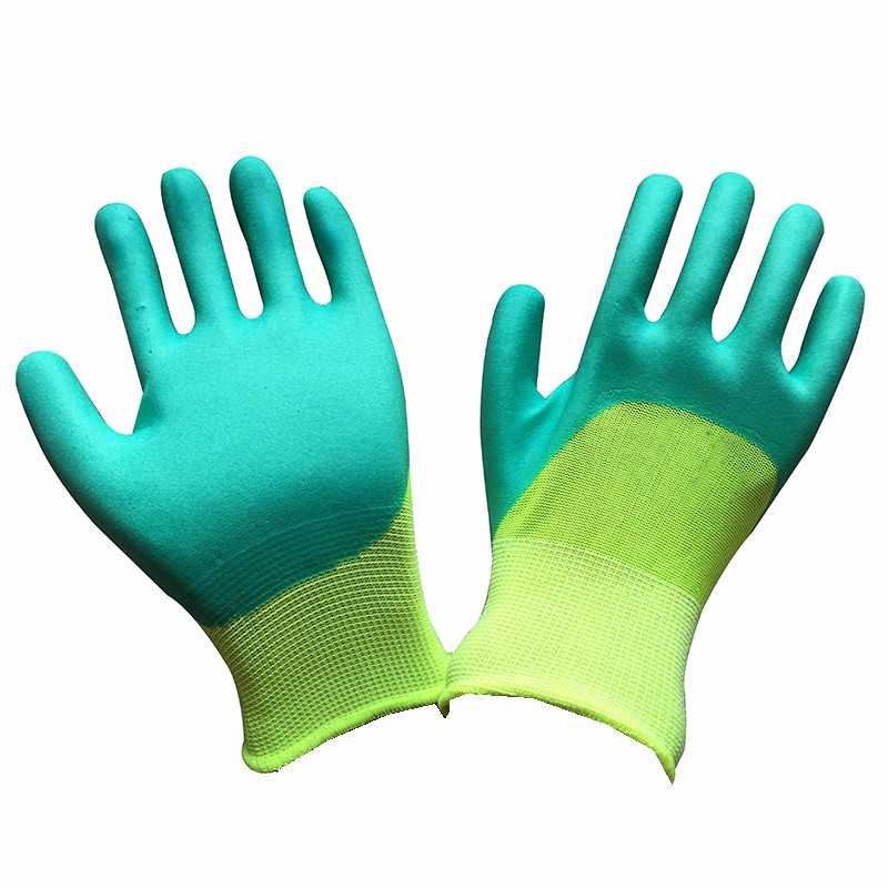 Перчатки нейлоновые со вспененным полиуретаном AH-499(720шт)