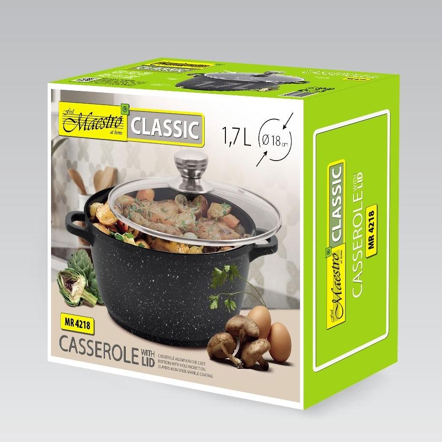 MR-4218 Кастрюля Maestro (Cast),ст.крыш./1,7 л