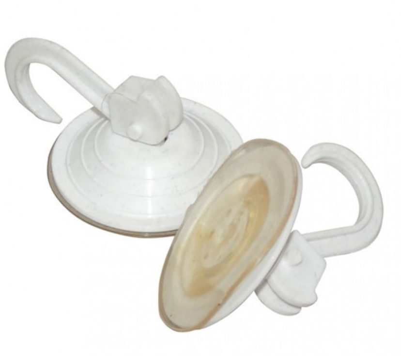 Крючок маленький пластиковый на присоске