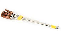 Шампура КОЛЬЦО с деревянной ручкой  3х12х45см.