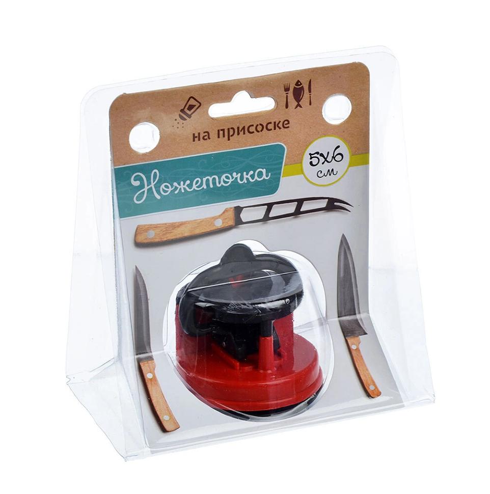 Ножеточка из нержавеющей стали на присоске 6x6,5см.AH-175(200шт)