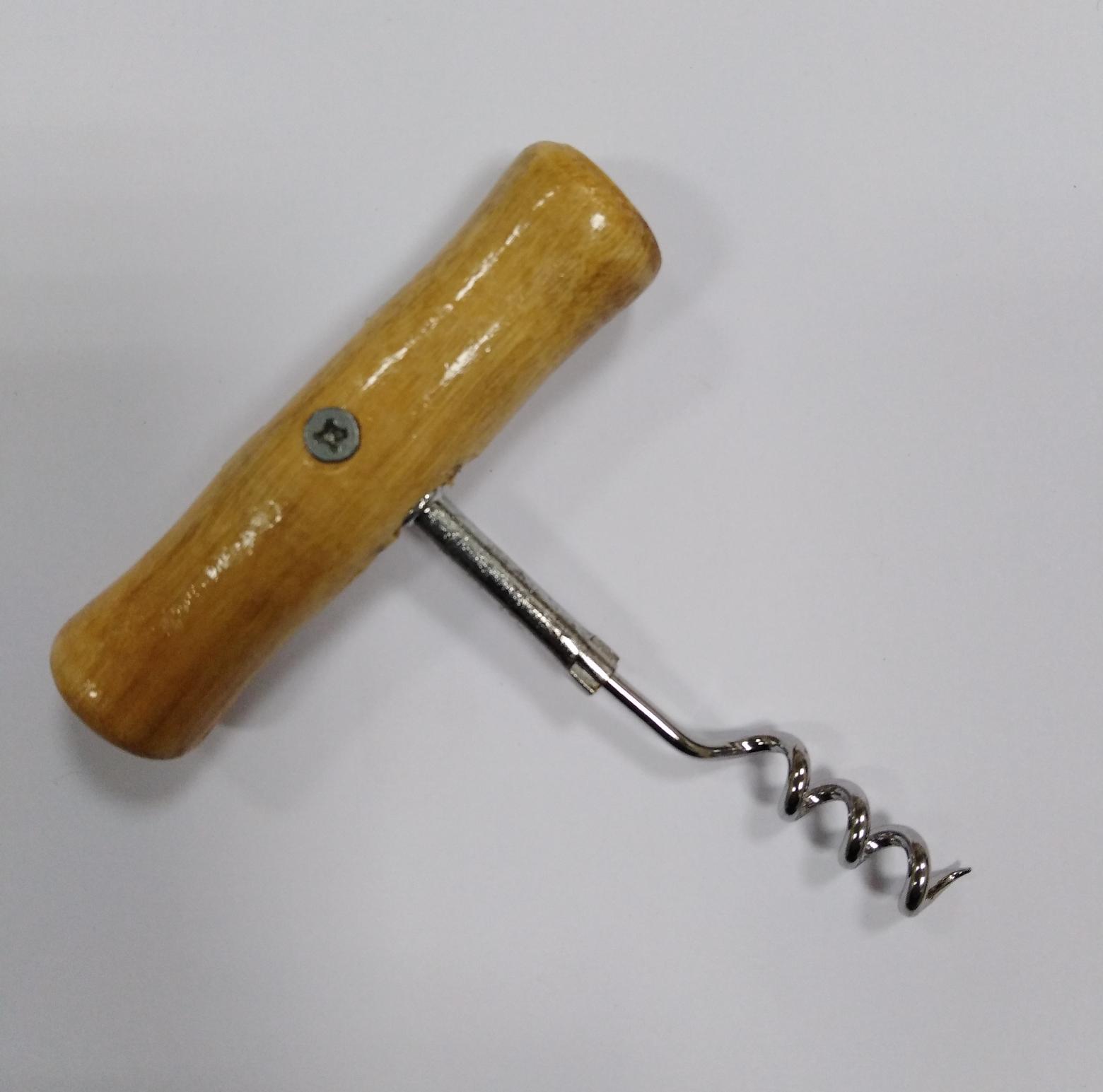 Штопор  с деревянной ручкой - A2-86 (500шт)