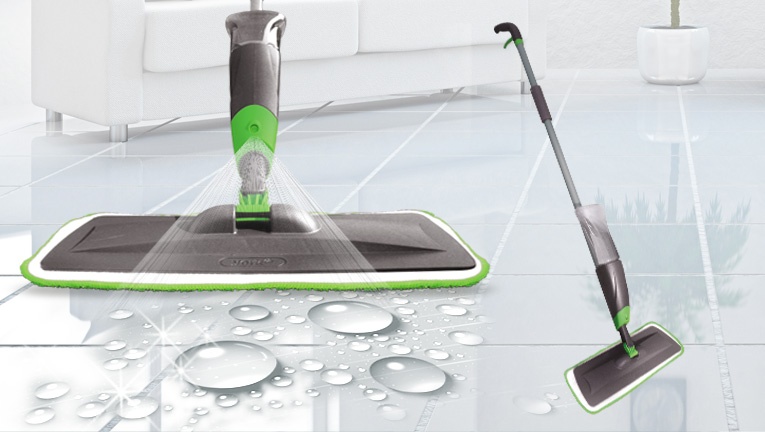 Швабра с дозатором для мытья полов AH-1BL