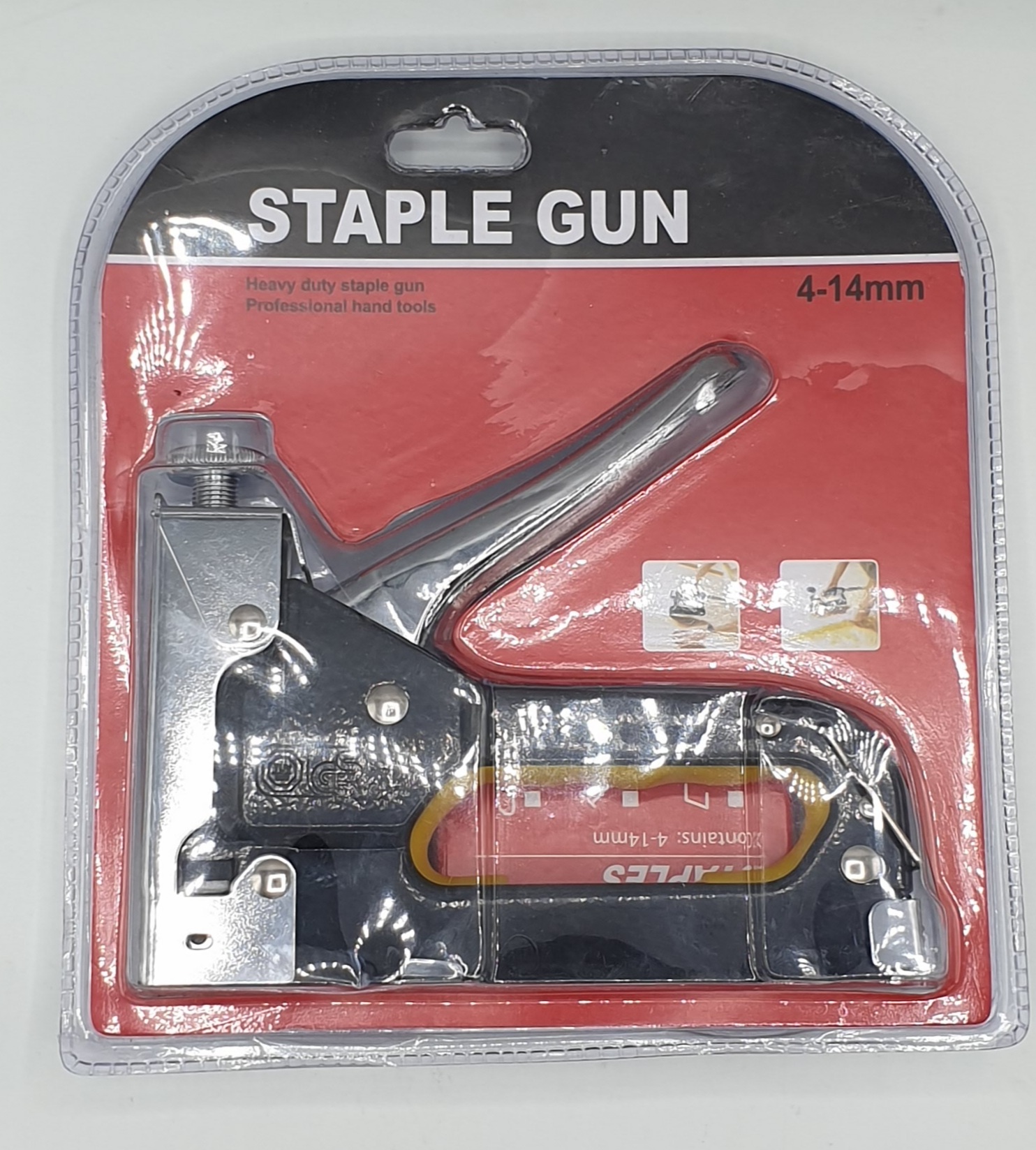 Степлер черно-желтый 4-14 мм AH-15-5 (48шт)