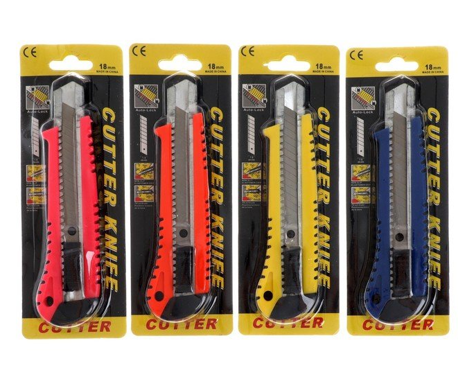 Нож канцелярский AH-372(300шт)