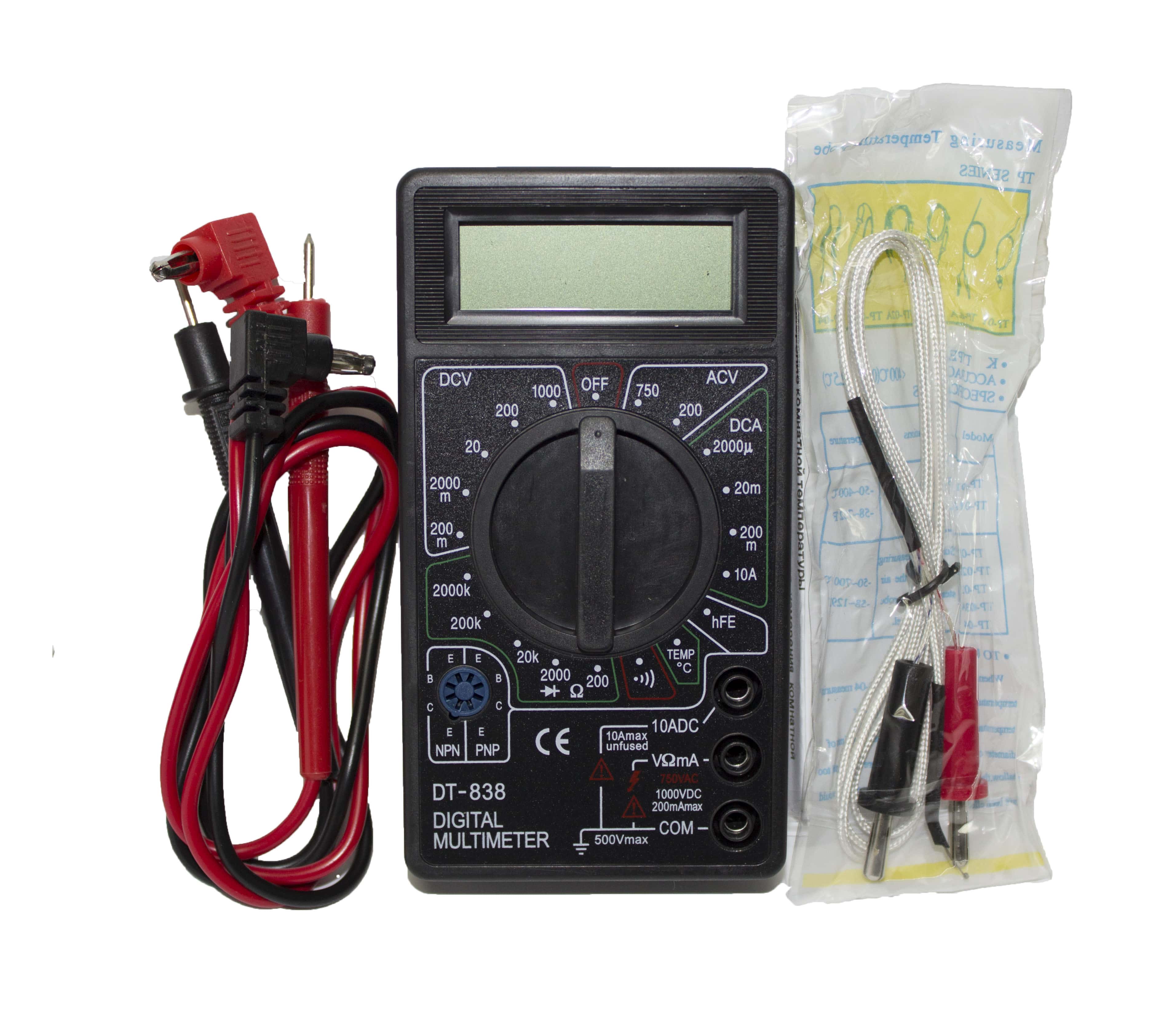 Мультиметр DIGIТAL DT-838 AH-258(100шт)