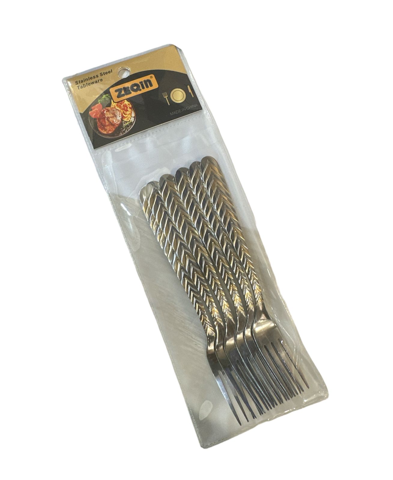 Набор вилок десертные и узорами  AH-428((100 шт)