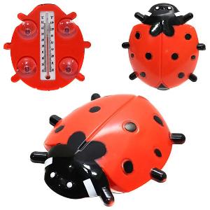 Термометр БОЖЬЯ КОРОВКА оконный для крепления на стекло - AH1-72(100шт)