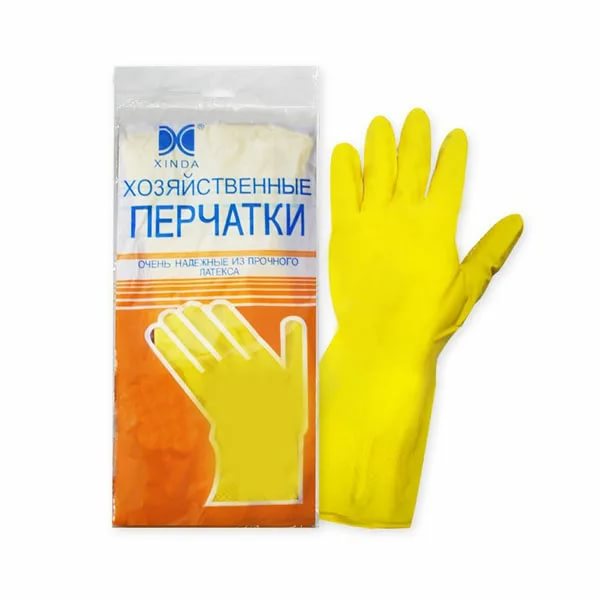 Перчатки хозяйственные резиновые, размер L (300шт)