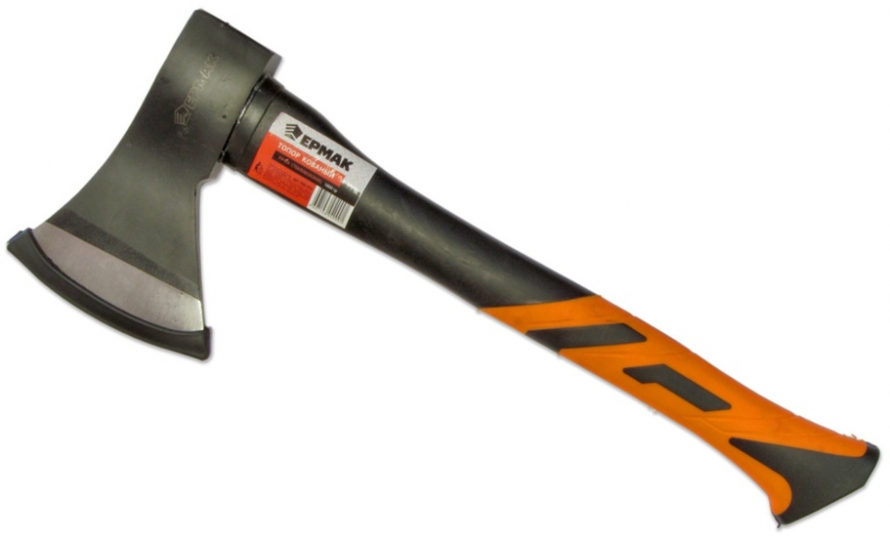 Топор ЕРМАК кованый с фиберглассовой двухкомпонентной ручкой 1000г. - SH-662-430