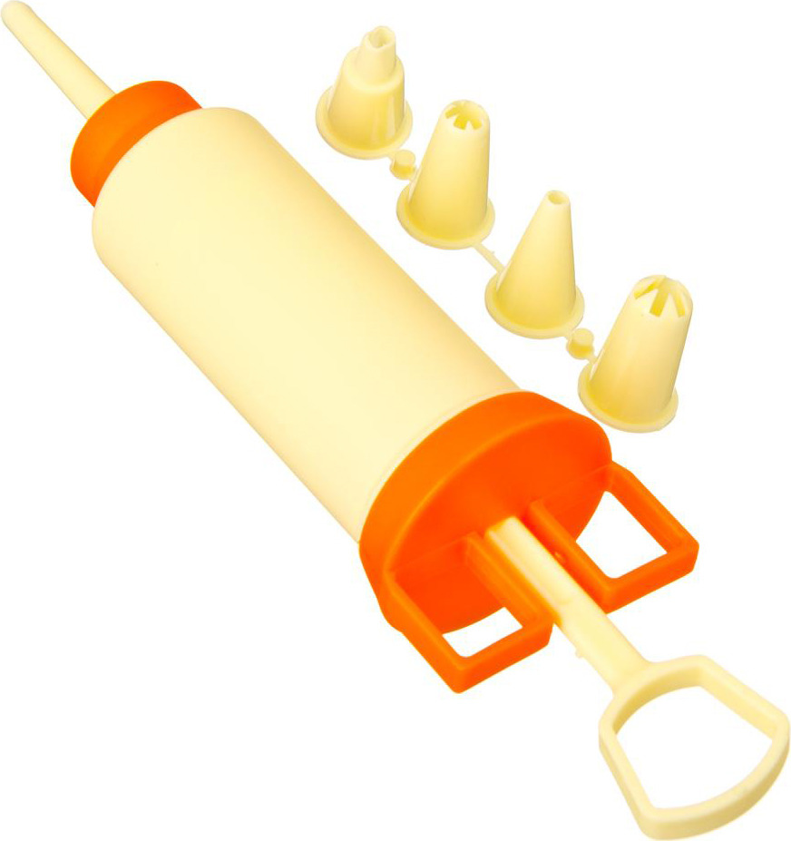 Шприц для крема кулинарный + 5 насадок - VETTA 884-057 WH001A