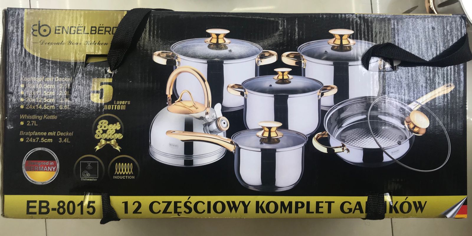 Набор посуды EDENBERG   из нержавеющей стали - EB-8015 (2шт)