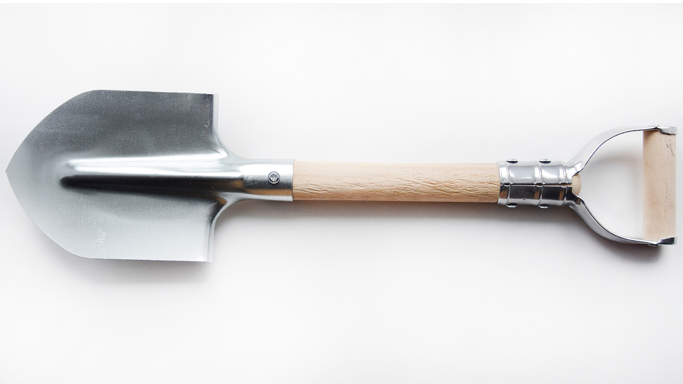 Лопата пехотная с V-образной металлической ручкой