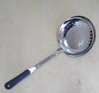 Шумовка с серой ручкой 14см AV-3408(120шт)