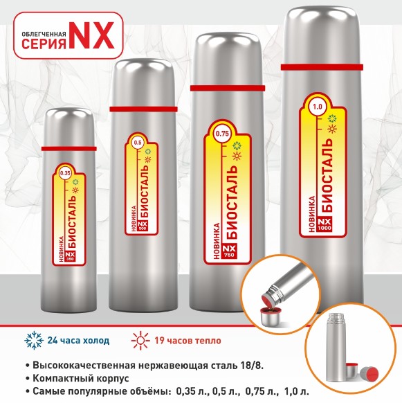 Термос у/г NX-1200 (BIOSTAL)
