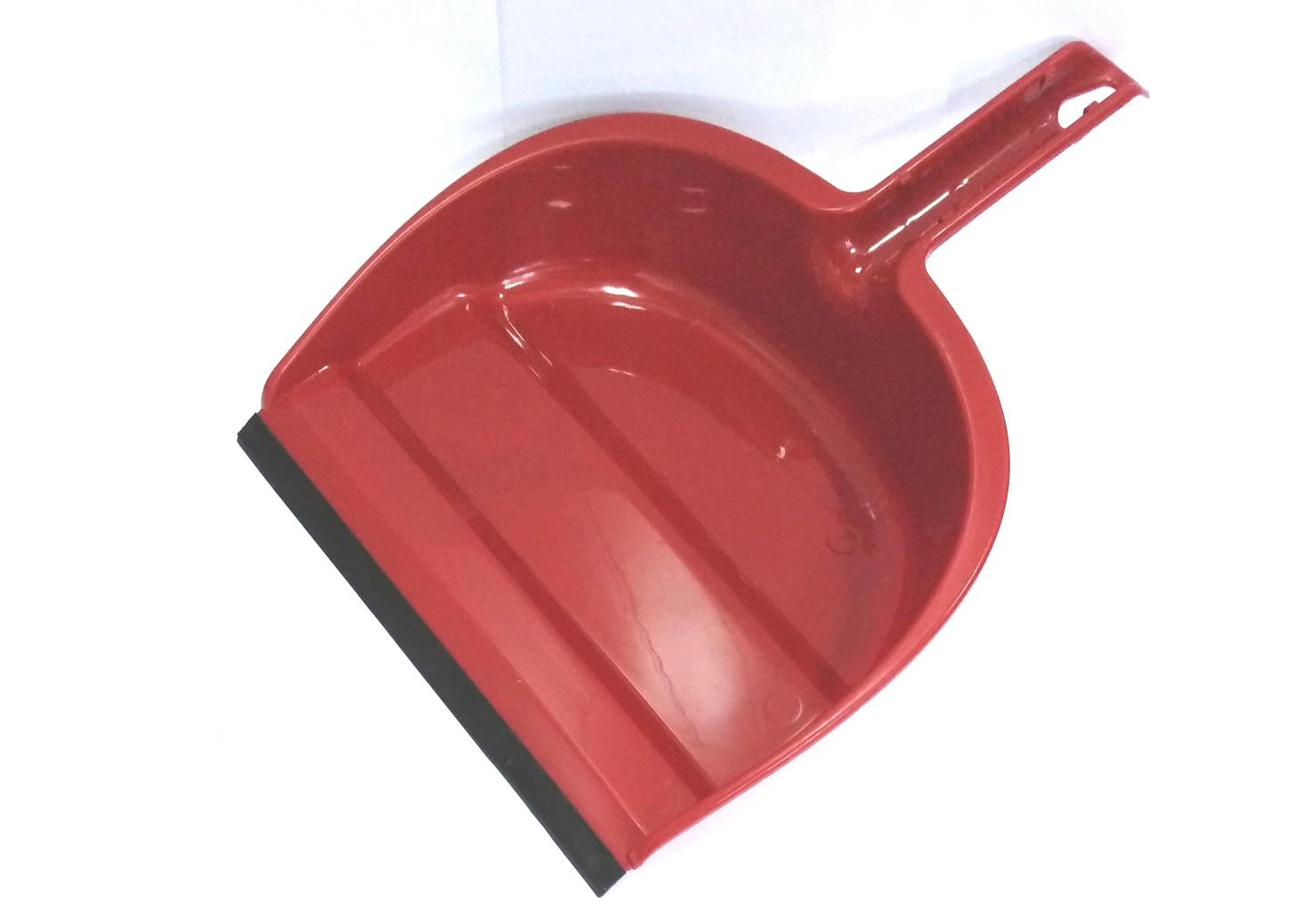 Совок пластиковый с резиновой кромкой для уборки мусора