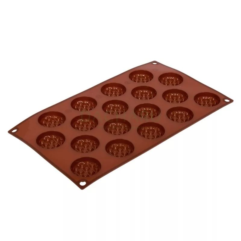 Форма силиконовая для печенья  (круглые секции)